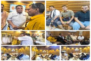 وكيل أول محافظة عدن يتبادل تهاني عيد الفطر مع شخصيات اجتماعية ورياضية من أبناء المدينة