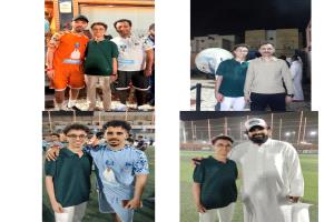 مناورة كروية بمدينة جدة بمناسبة زفاف النجم الكروي ماجد القربي