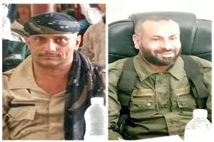 مدير أمن قعطبة الرائد مجاهد شوفر يهنئ اللواء أحمد قائد القبة بتعيينه محافظاً للضالع