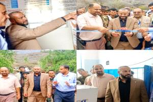 محافظ الضالع يفتتح مشاريع المياه في عاصمة المحافظة