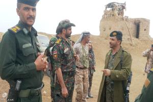 قيادات شرطة الجوف تزور المرابطين في جبهات القتال