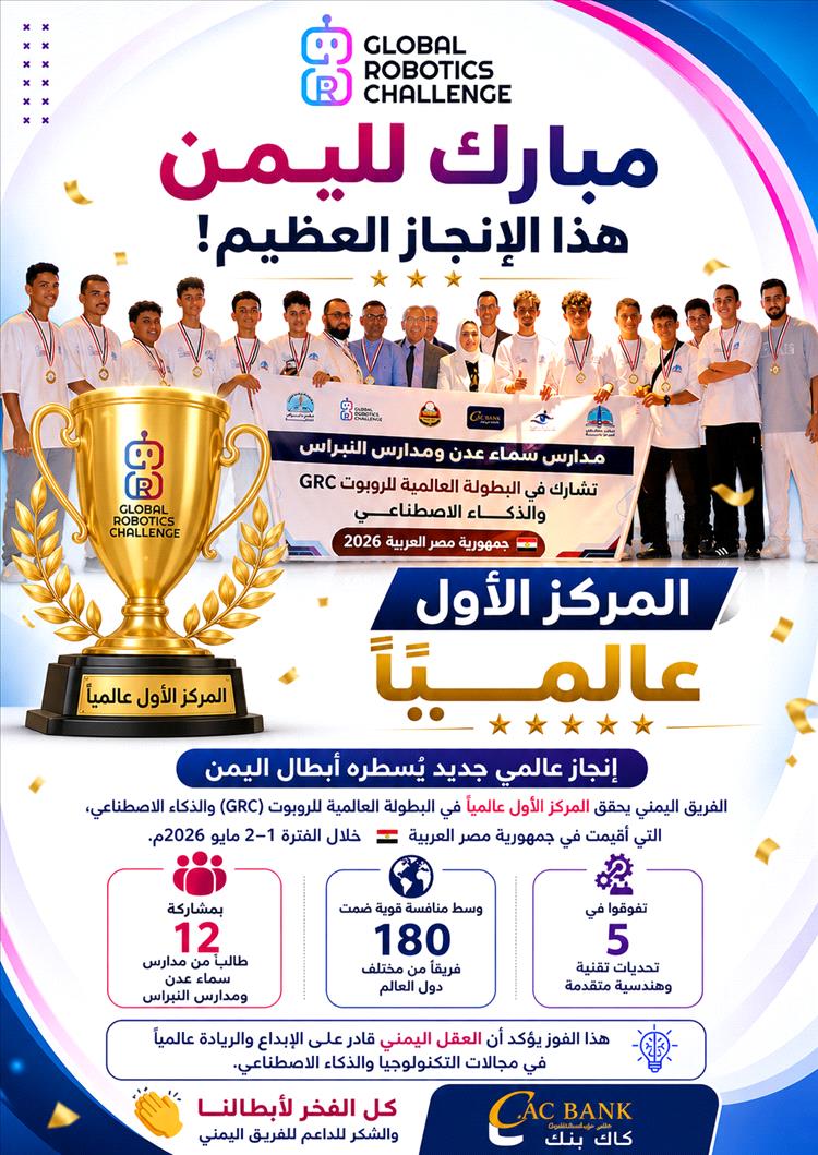 العقول اليمنية تتألق من القاهرة.. إنجاز عالمي يضع اليمن في صدارة الابتكار