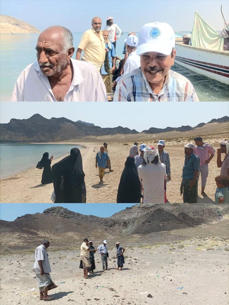 زيارة تفقدية لمحمية جزيرة العزيزية في عدن