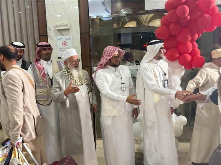 استقبال 7325 حاجاً من أفواج اليمن القادمين إلى المدينة المنورة