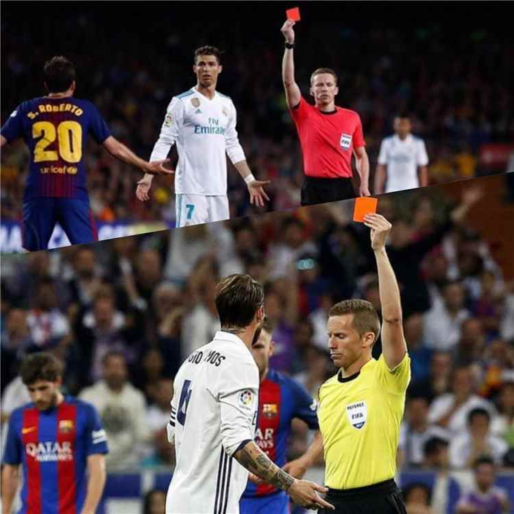 تعرف على حكم مباراة الكلاسيكو اليوم بين برشلونة و ريال مدريد