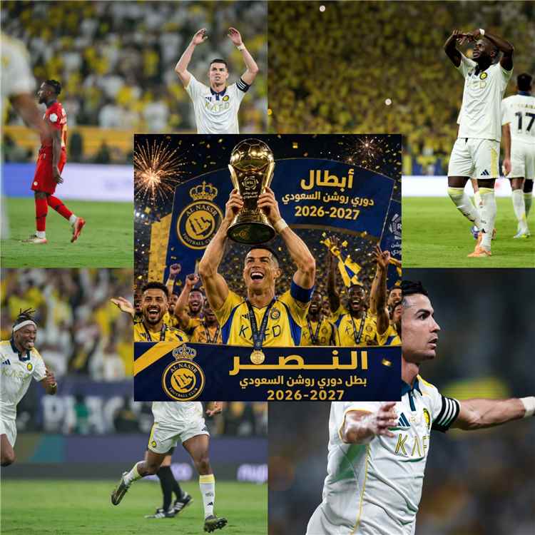 النصر يكتسح ضمك برباعية ويتوج بلقب دوري روشن السعودي للمرة الـ11 في تاريخه