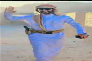 الخطاط والرسام أبو أحمد بن غديد يهنئ الشيخ عوض ابن الوزير بمناسبة عيد الأضحى