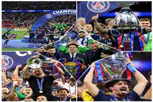 صور من مراسم تتويج باريس سان جيرمان بلقب دوري أبطال أوروبا 2025-2026