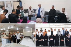 من قاعات الدراسة إلى خطوط الإنتاج.. تجربة ميدانية لطلاب ماجستير جامعة عدن داخل مطابع الكتاب المدرسي