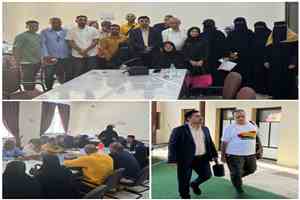 مدير عام الشؤون الاجتماعية بعدن يتفقد معهد دار المكفوفين ومركز الدفاع الاجتماعي لحماية الطفولة بالمعلا