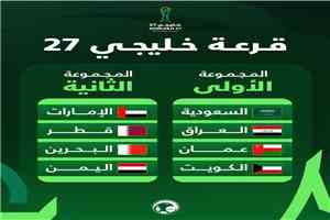 قرعة كأس الخليج تضع اليمن في مجموعة نارية إلى جانب قطر والإمارات