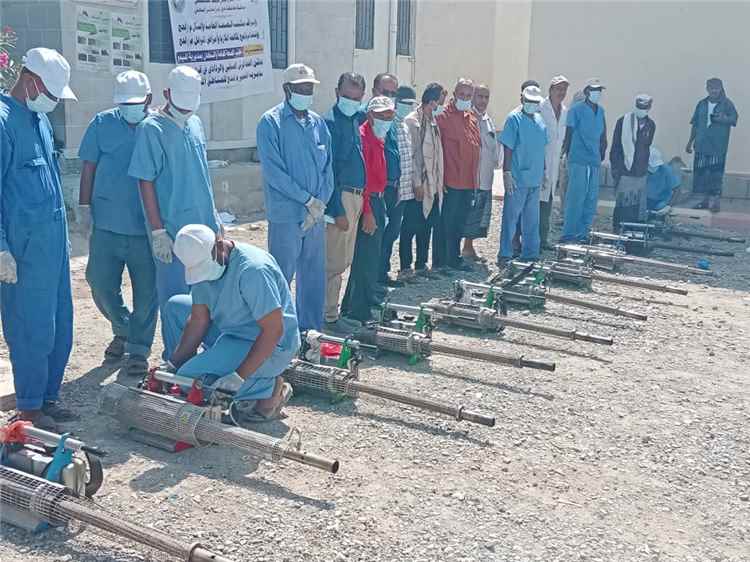 برعاية ودعم محافظ لحج.. تدشين حملة الرش الضبابي لمكافحة الملاريا وحمى الضنك بمديرية المسيمير