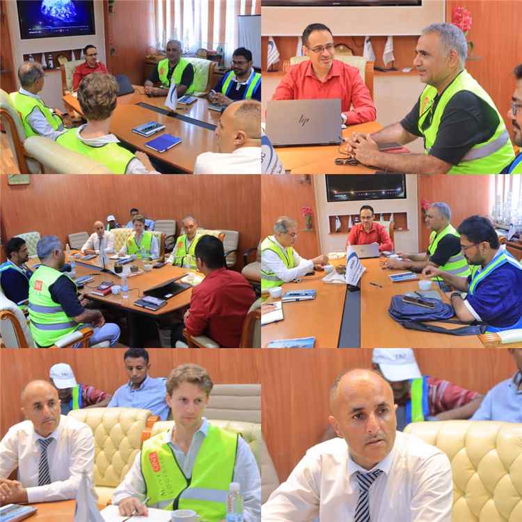 وفد شركة «موف وان» البريطانية الأمريكية يزور ميناء عدن