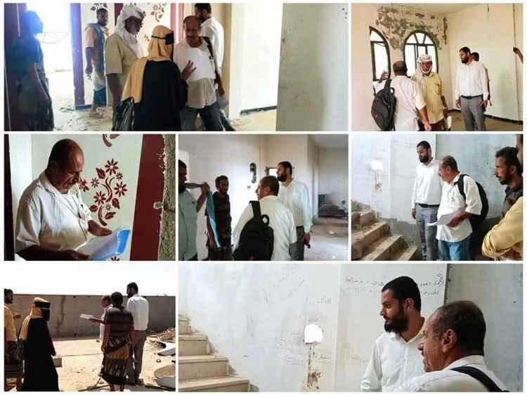 مكتب أوقاف لحج ينفذ نزولاً ميدانياً للمقاولين المتقدمين لمناقصة ترميم مقره بالحوطة
