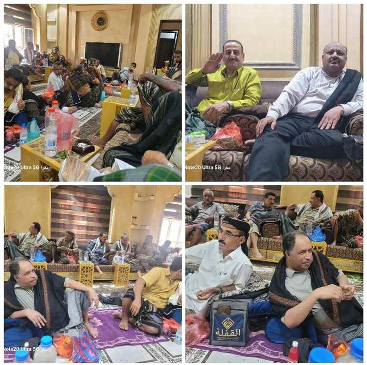 مسؤولون وقيادات عسكرية وشخصيات اجتماعية وجموع غفيرة يقدمون العزاء للعميد مزمبر باستشهاد ابن عمه