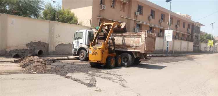 بتوجيهات مدير عام مديرية التواهي، استمرار حملات النظافة رفع مخلفات الأمطار