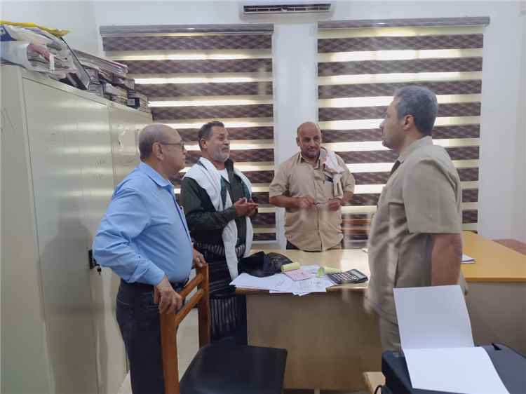 مدير عام تبن يستقبل محافظ لحج في زيارة تفقدية للمقر الجديد للسلطة المحلية بجلاجل