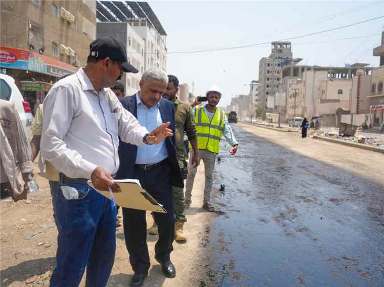 رئيس صندوق صيانة الطرق يتفقد مشروع طريق التقنية - إنماء ويتابع الاستعدادات لأعمال الأسفلت