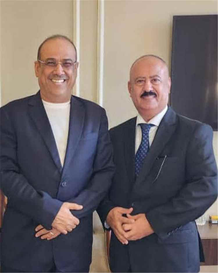 الميسري يستقبل وزير النقل محسن علي حيدره العمري