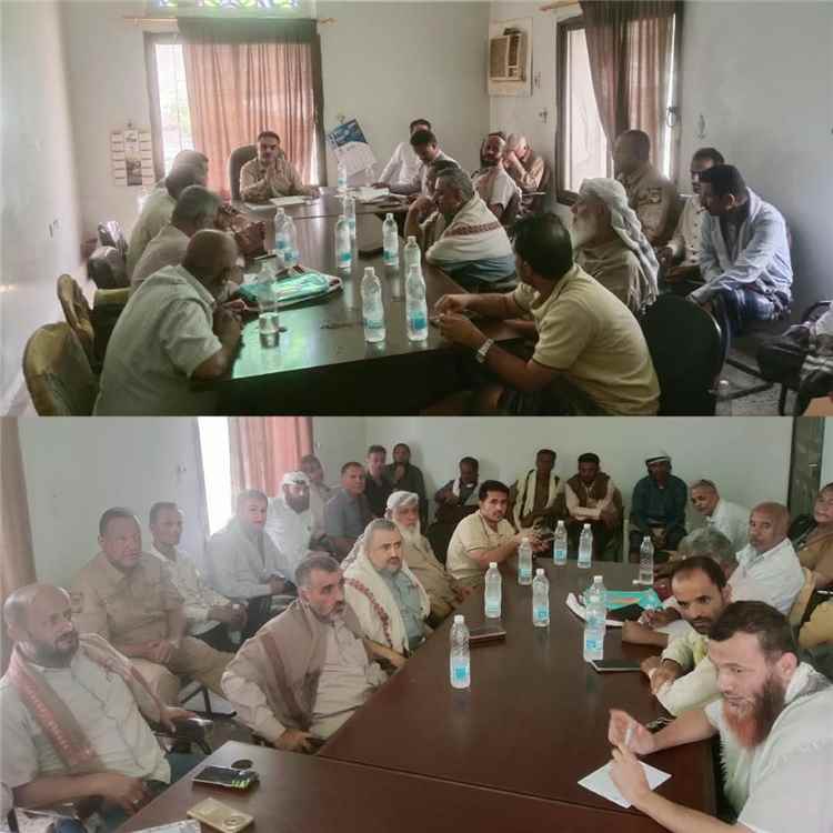 اجتماع استثنائي لتنفيذي ردفان لمتابعة التطورات ورفع مستوى الجاهزية