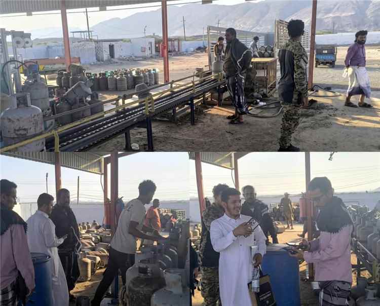 مدير عام خنفر ومستشار المحافظ يشرفان ميدانياً على استئناف العمل في محطة غاز حبيل برق باتيس