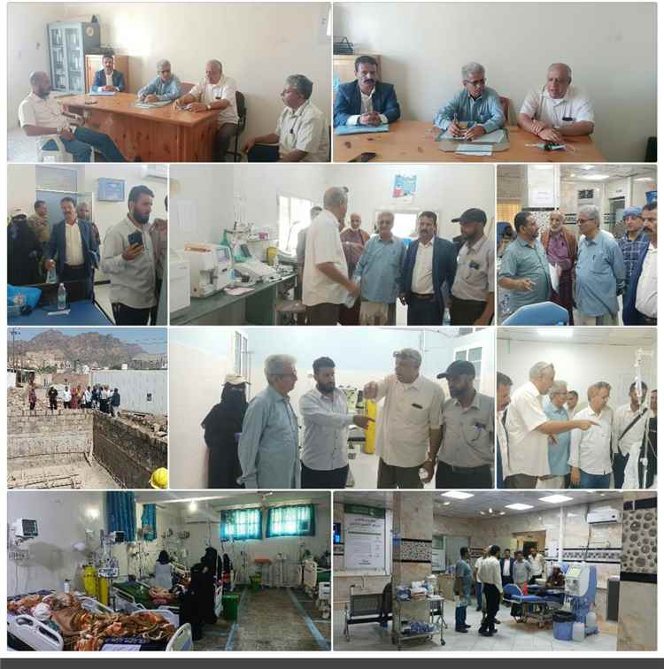 بتوجيهات المحافظ القُبّة.. وكيل أول الضالع يتفقد سير العمل والخدمات الطبية بمستشفى النصر ومركز الغسيل الكلوي