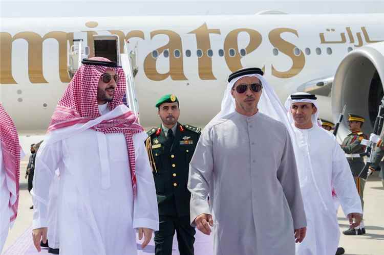 وزير الدفاع السعودي يستقبل منصور بن زايد في الرياض
