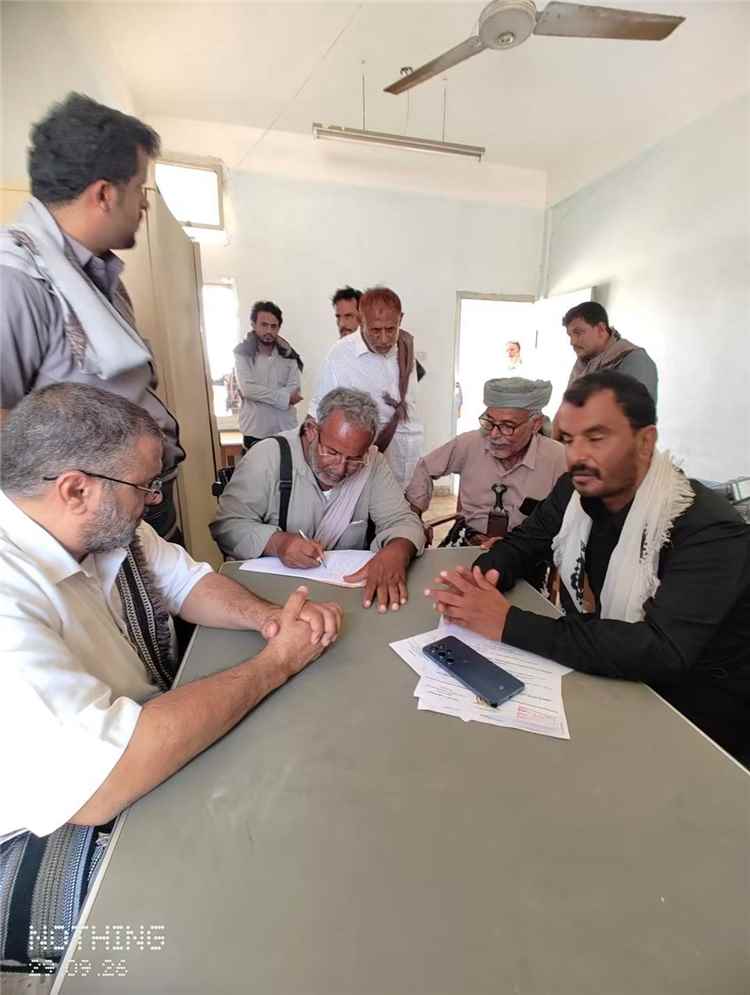 إجراء مراسيم الاستلام والتسليم لفرع هيئة الأراضي والتخطيط العمراني بمديرية ميفعة محافظة شبوة