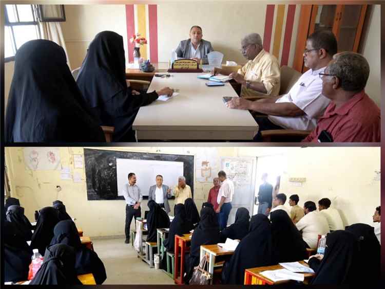 نائب محافظ أبين يناقش التحديات التشغيلية لمعهد أمين ناشر فرع أبين ويوجه بتخفيض الرسوم الدراسية للشباب