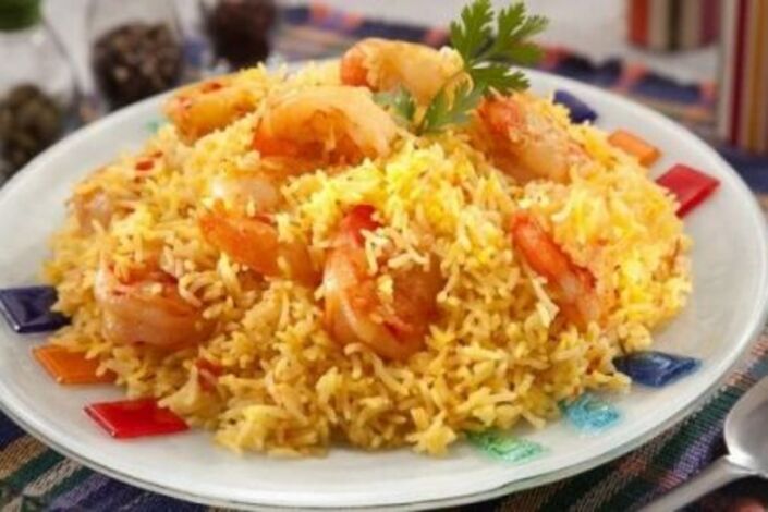 برياني الروبيان من منال العالم