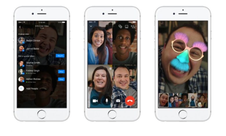 مسنجر فيس بوك يدعم مكالمات الفيديو الجماعية