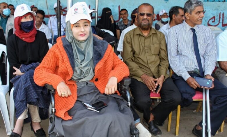 مركز الاطراف  والمعاقين حركيا يحتفل باليوم العربي  للاشخاص  ذوي الاعـاقـة بعدن