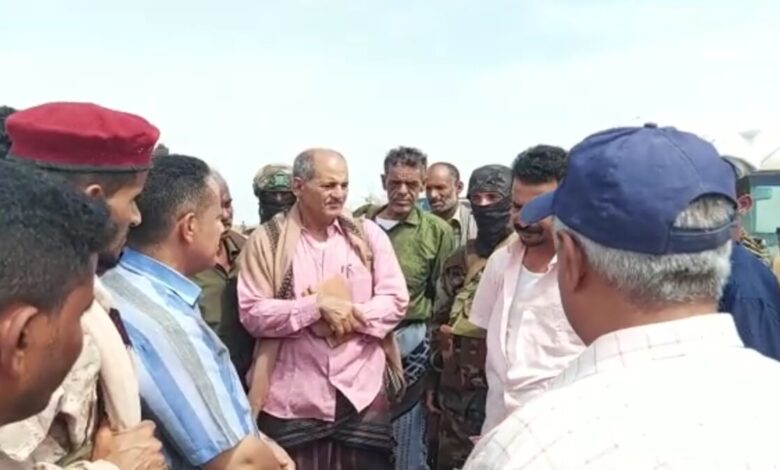 اللجنة الفنية الوزارية تقوم بالنزول إلى منفذ راس العاره مديرية المضاربة بمحافظة لحج